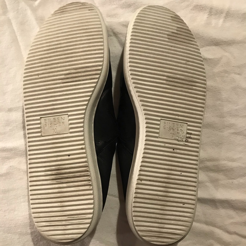 Eileen Fisher Women Minimal Casual Athleisure Panda II Slip-On 10 Black - Picture 7 of 9